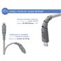 Câble Ultra-renforcé USB A/Lightning 1,2m 2.4A Gris - Garanti à vie -