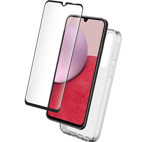 Pack G A14 4G&5G Accessoires Coque Transparente + Verre trempé Bigben