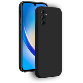 Coque Silicone + dragonne assortie Noire pour Samsung G A54 5G Bigben