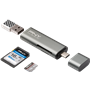 Lecteur de carte mémoire USB-C 3.1 Gris PNY