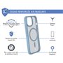 Coque Renforcée iPhone 15 AIR FROST Compatible MagSafe Frost Bleue - G