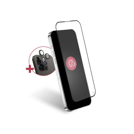 Pack iPhone 15 Pro 1 Protège-écran Original 2,5D 100% verre organique