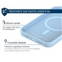Coque Renforcée iPhone 15 Silicone Compatible MagSafe Bleu Ciel - Gara