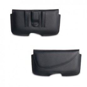 Folio Ceinture Horizontal Noir: Multi Mobiles 5.1"