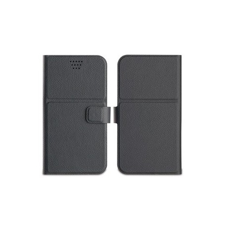 Etui Folio Universel Avec Noir Sticker 3M Taille L Jusqua 5.1''