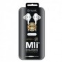 M1I+ Kit Piéton Premium Double Haut Parleur Jack 3.5mm Blanc