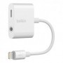 Belkin Rockstar Câble De Téléphone Portable Blanc Lightning Lightning + 3.5mm