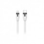 Tab Câble Plat Type C/Lightning Mfi 2M 3A Blanc