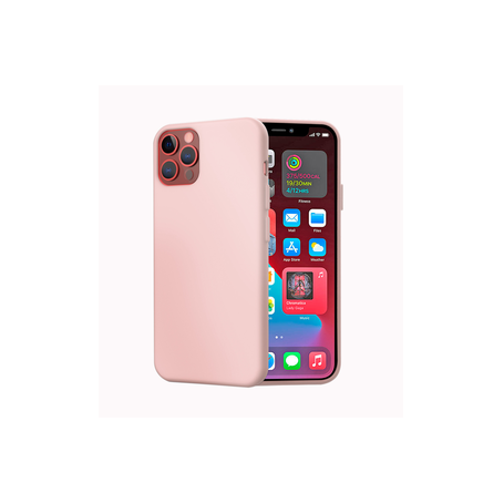 Mag Case Coque Silicone iPhone 12/12 Pro Rose
