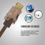 Câble Hdmi M2000 Uhd 4K Hdr10+ 25Gbps 3M