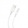 Câble USB-A Lightning 2M Plastique Recycle Blanc