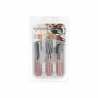 Ensemble de Couverts Acier inoxydable Plastique Rose Argenté (6 Unités)