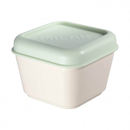 Panier-Repas carré avec couvercle Milan 330 ml