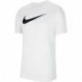 T-Shirt à manches courtes homme DF PARK20 SS TOP CW6936 Nike 100 Blanc