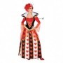 Déguisement pour Adultes Reine de Coeur Multicouleur Fantaisie