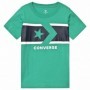 T shirt à manches courtes Enfant Converse Stripe Star Chevron Vert