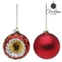 Boules de Noël 8 cm (2 uds) Verre Rouge