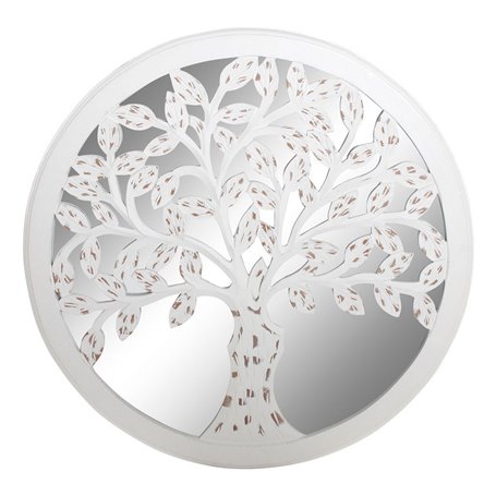Figurine Décorative DKD Home Decor Bois de manguier Miroir Arbre (60 x