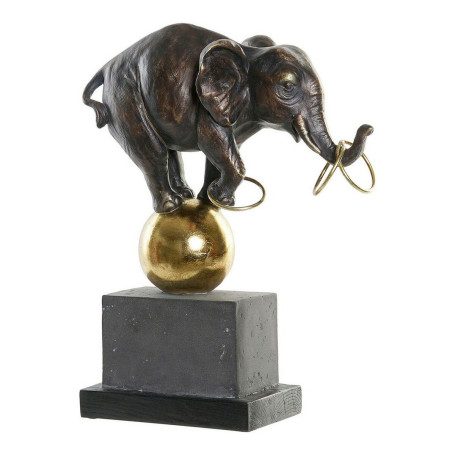 Figurine Décorative DKD Home Decor Métal Résine Eléphant (31 x 13 x 41