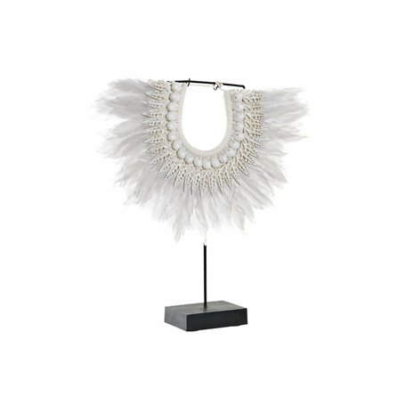 Figurine Décorative DKD Home Decor Fer Plume Coquillages (42 x 9.5 x 4
