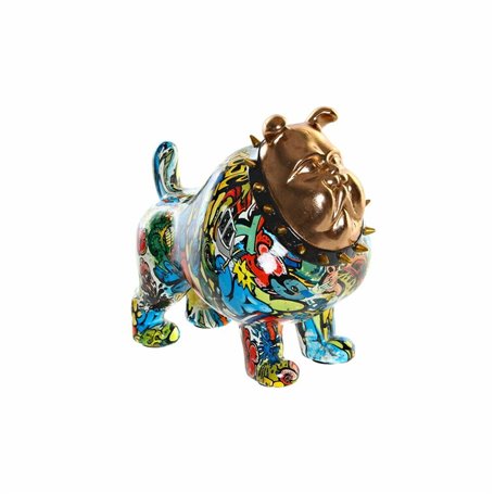 Figurine Décorative DKD Home Decor 21 x 16 x 20,5 cm Doré Bulldog Mult