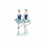 Figurine Décorative DKD Home Decor Bleu Romantique Danseuse Classique