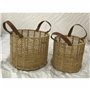 Set de basket DKD Home Decor 32 x 32 x 26 cm Métal Corde 32 x 32 x 39 