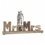 Figurine Décorative DKD Home Decor Mr & Mrs Argenté Aluminium (51 x 7,