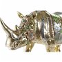 Figurine Décorative DKD Home Decor Doré Résine Multicouleur Rhinocéros