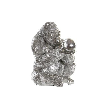 Figurine Décorative DKD Home Decor Argenté Résine Gorille (38,5 x 33 x