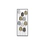 Décoration murale DKD Home Decor Noir Métal Multicouleur Moderne Feuil