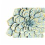 Décoration murale DKD Home Decor 61 x 8 x 61 cm Fleur Bleu Orange Shab