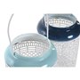 Bougeoir DKD Home Decor Bleu ciel Blue marine Métal 15 x 15 x 24,5 cm