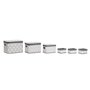 Set de basket DKD Home Decor Blanc Gris Bambou Bois MDF Etoiles 51 x 3