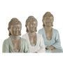 Figurine Décorative Home ESPRIT Blanc Vert Turquoise Buda Oriental 14 