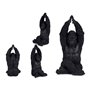 Figurine Décorative Gorille Noir 18 x 36,5 x 19,5 cm
