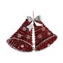 Décorations de Noël Lumière LED Cloches 30,8 x 5,4 x 50,5 cm Rouge Bla
