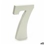 Numéro 7 Bois Blanc (1,8 x 21 x 17 cm) (12 Unités)