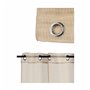 Rideau 140 x 260 cm Grille Beige (6 Unités)