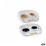 Mangeoir pour animaux Stefanplast Double Plastique 34 x 11 x 46,5 cm (