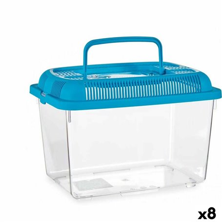 Bocal à poisson Avec poignée Grand Bleu Plastique 7 L 20 x 20 x 30 cm