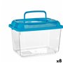 Bocal à poisson Avec poignée Grand Bleu Plastique 7 L 20 x 20 x 30 cm