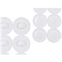 Tapis de Douche Antidérapant Blanc PVC 68 x 36 x 1 cm (6 Unités)