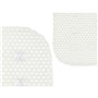 Tapis de Douche Antidérapant Blanc PVC 69,3 x 40 x 1 cm (6 Unités)