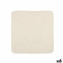 Tapis de Douche Antidérapant Beige PVC 53 x 52,5 x 1 cm (6 Unités)
