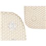 Tapis de Douche Antidérapant Beige PVC 53 x 52,5 x 1 cm (6 Unités)