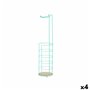 Porte-rouleaux pour Papier Toilette Menthe Métal Bambou 16,5 x 63,5 x