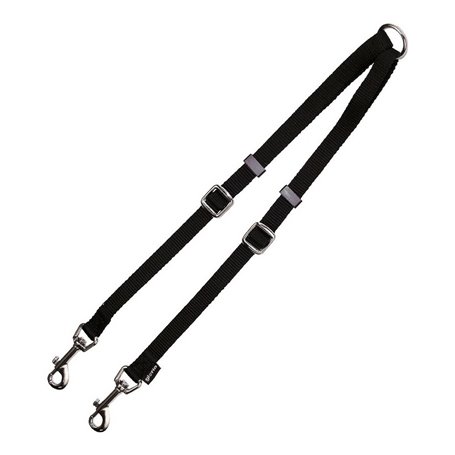 2 Accouplement pour laisse de chien Gloria Noir (1.6 x 35-56 cm) (1.6