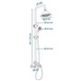 Colonne de douche ROUSSEAU Acier inoxydable Bronze