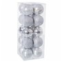 Boules de Noël Argenté Plastique 6 x 6 x 6 cm (20 Unités)
